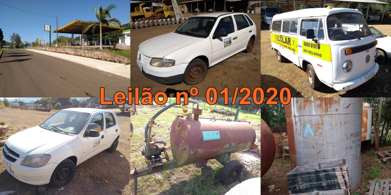 Leilão de bens inservíveis e do Posto de Combustíveis